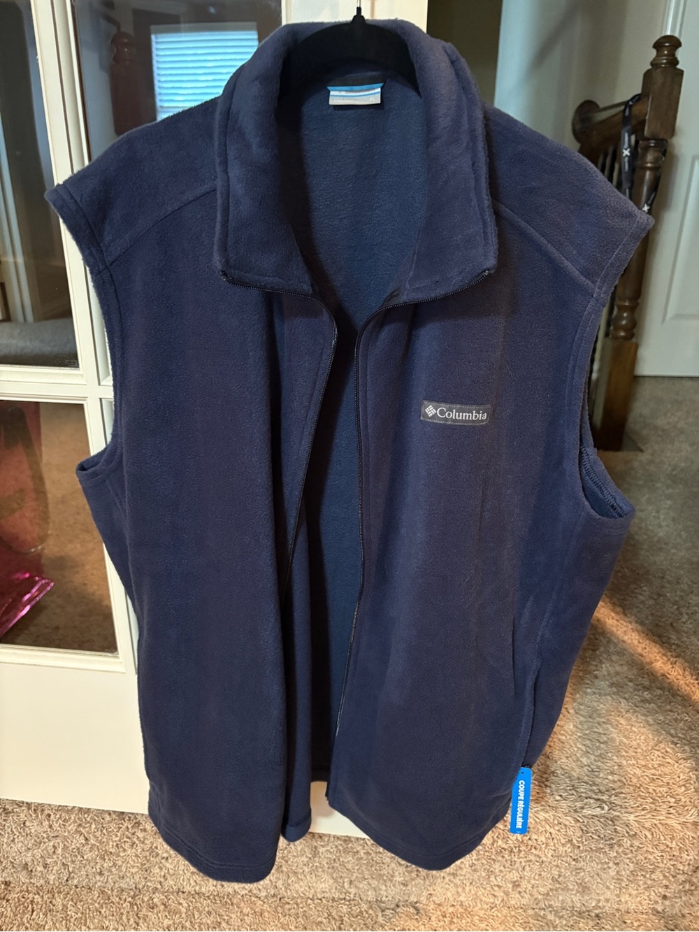 Columbia Vest Navy Fleece Vest - Classic Soft Shell